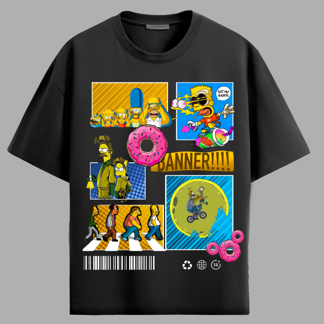 Simpsons Multiverse Madness Oversized T-Shirt
