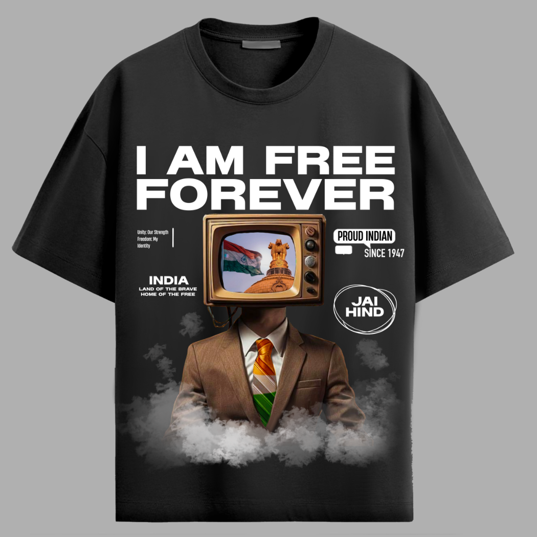 I Am Free Froever Oversized T-Shirt