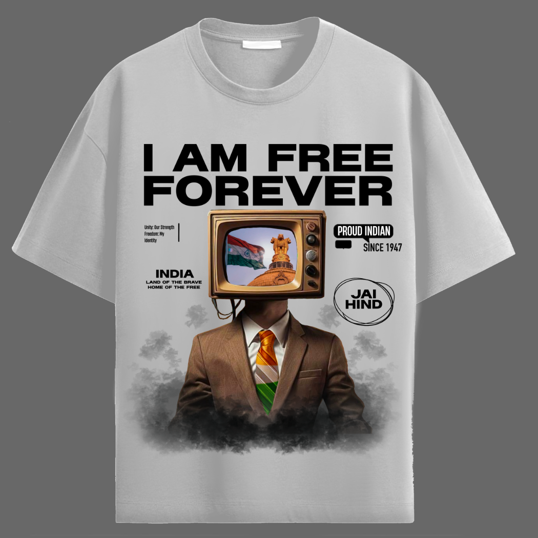 I Am Free Froever Oversized T-Shirt