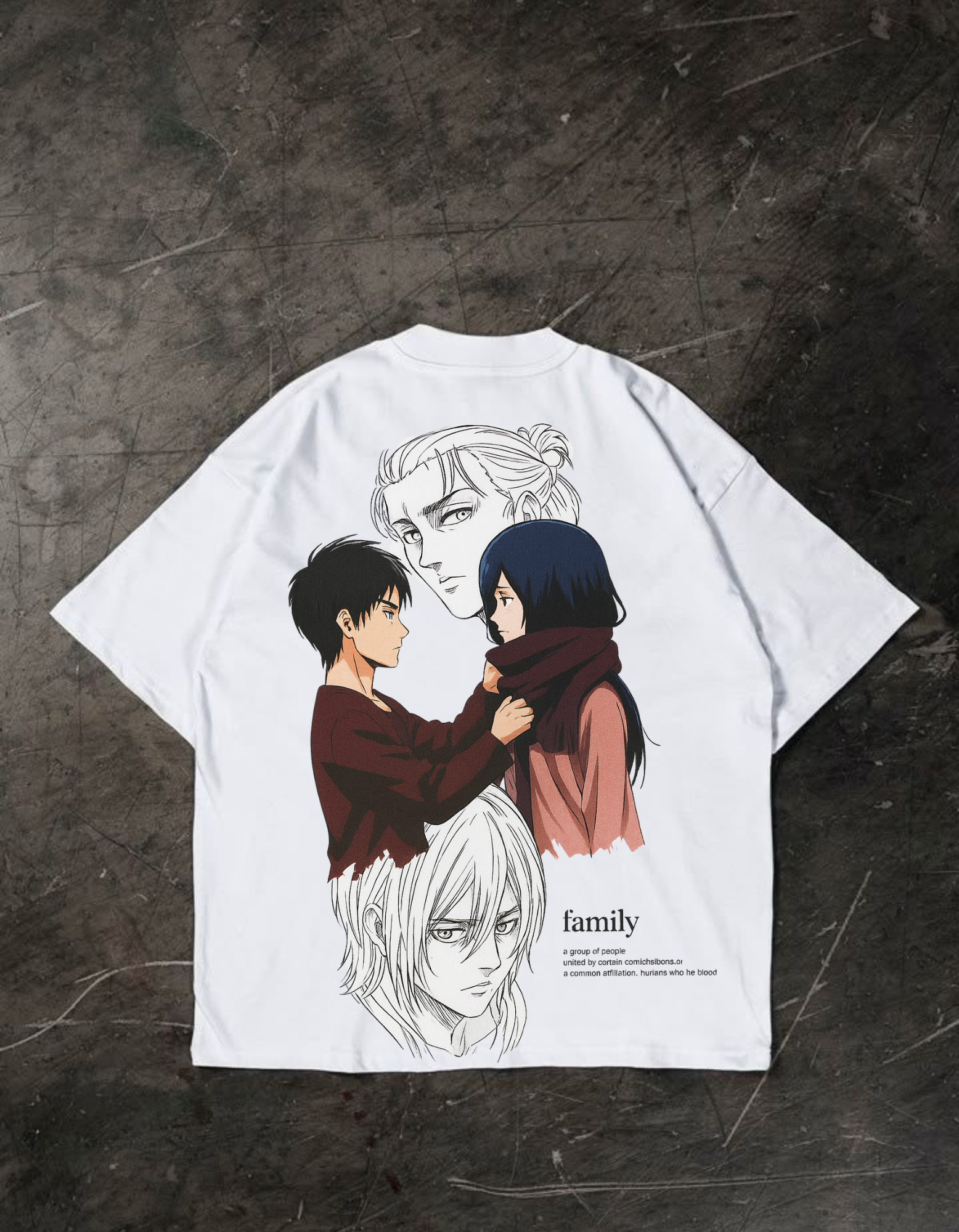 Eren Yeager Mikasa Oversized T-Shirt