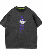 Kokushibo Acid Washed Oversized T-Shirt