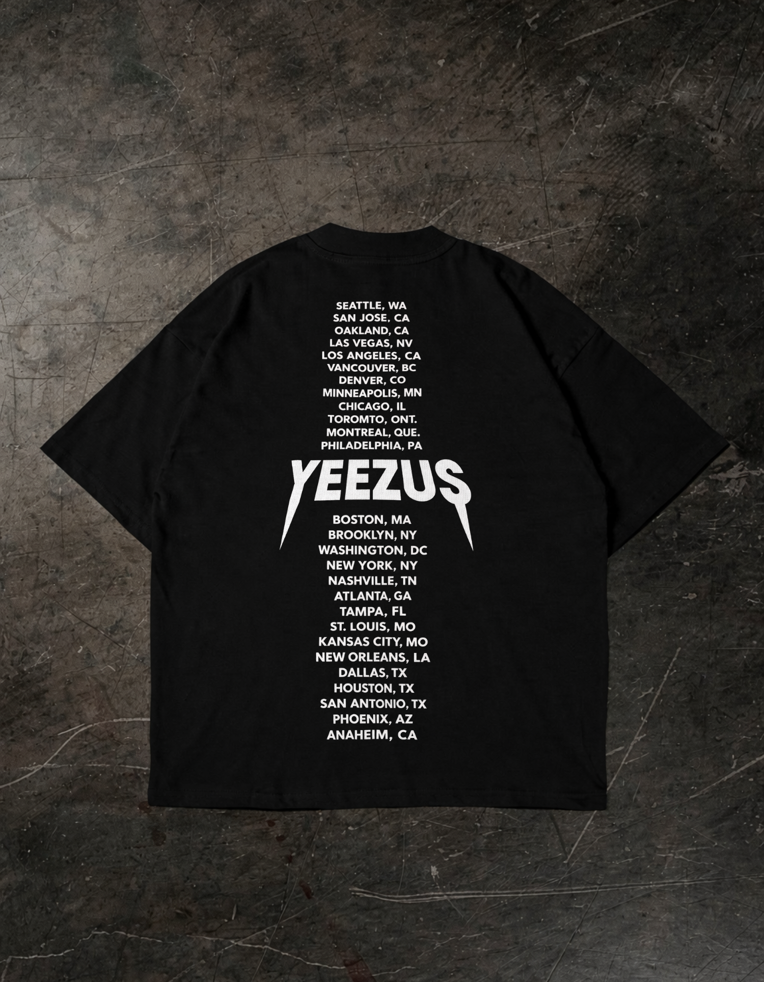 Kanye west  lyrics Oversized T-Shirt