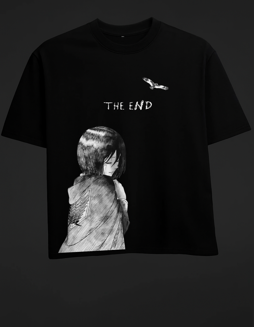 Eren Yeager Mikasa Modern  Oversized T-Shirt