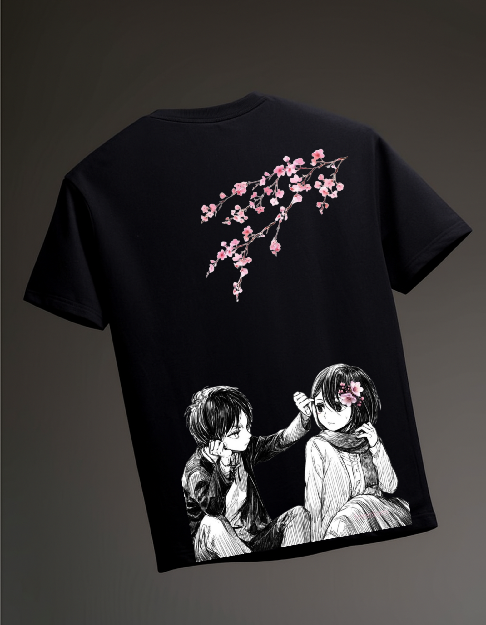 Eren Yeager Mikasa Modern  Oversized T-Shirt